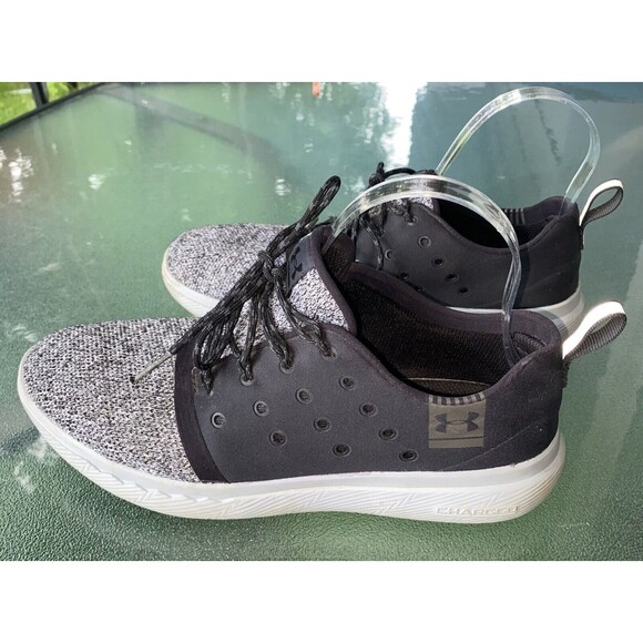 Under Armour UA Men's Shoes Size 8 Charged Black Running Sneakers 1288347-001 - Picture 4 of 8